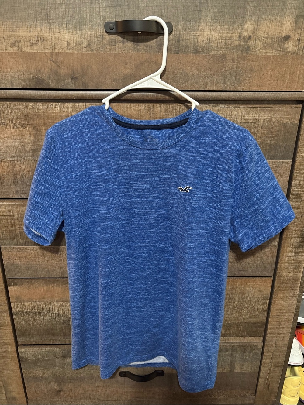 Hollister Heathered Royal Blue Crew Neck Tee